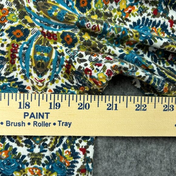 J. Jill Long Sleeve Pullover Tunic Women's Size Medium Floral Print - Picture 6 of 9